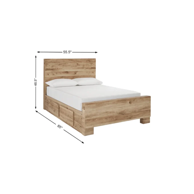Hyanna Panel Bed with 1 Side Storage