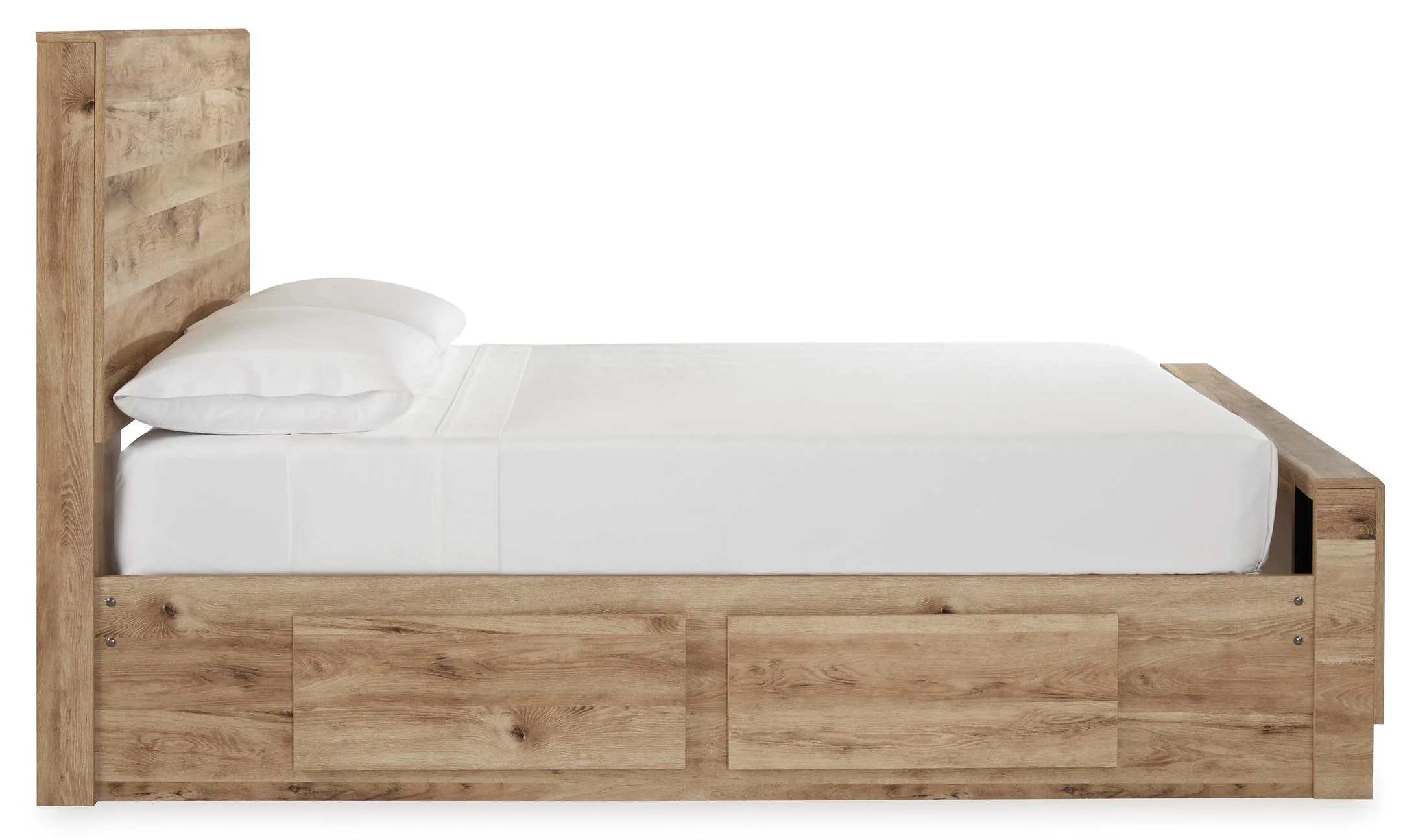 Hyanna Panel Bed with 1 Side Storage