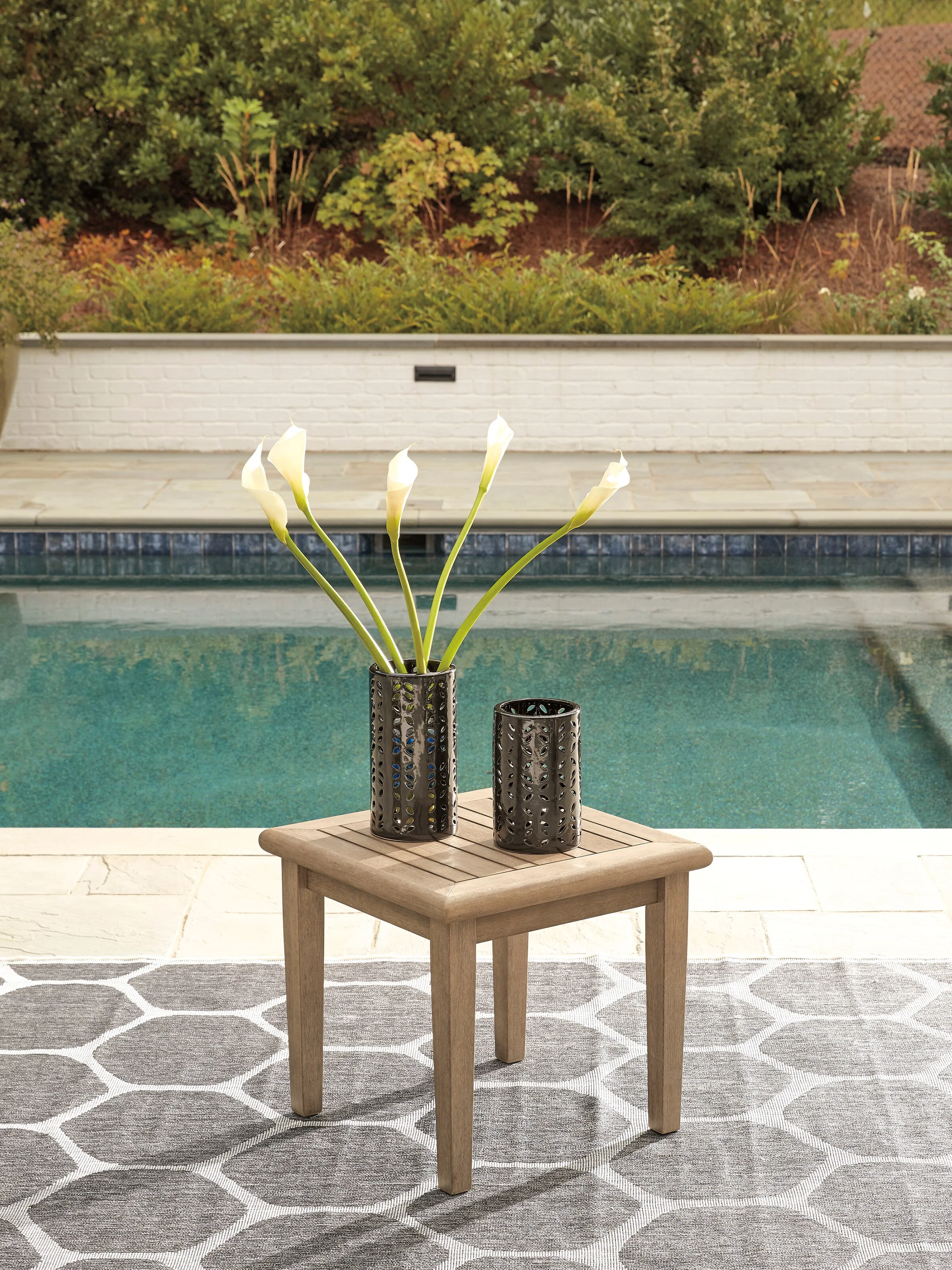 Ashley Clare View Outdoor Patio End Table
