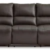 Boxmere Leather Power Reclining Sofa