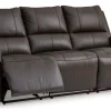 Boxmere Leather Power Reclining Sofa