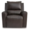 Boxmere Leather Power Rocker Recliner