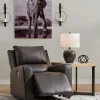 Boxmere Leather Power Rocker Recliner