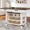 Valebeck Rectangle Counter Height Storage Dining Table