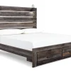 Drystan Queen Panel Bed with 2 Storage Drawers