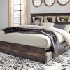 Drystan Queen Bookcase Bed with 4 Storage Drawers