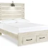 Cambeck Full Panel Bed with 2 Storage Drawers