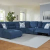 Acklen Place Left-Facing 6-Piece Power Reclining Sectional with Chaise