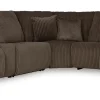 Top Tier Right-Facing 6-Piece Reclining Console Sectional with Chaise