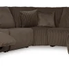Top Tier Right-Facing 6-Piece Reclining Console Sectional with Chaise