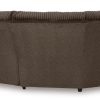 Top Tier Right-Facing 6-Piece Reclining Console Sectional with Chaise