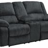 Draycoll Power Reclining Loveseat with Console
