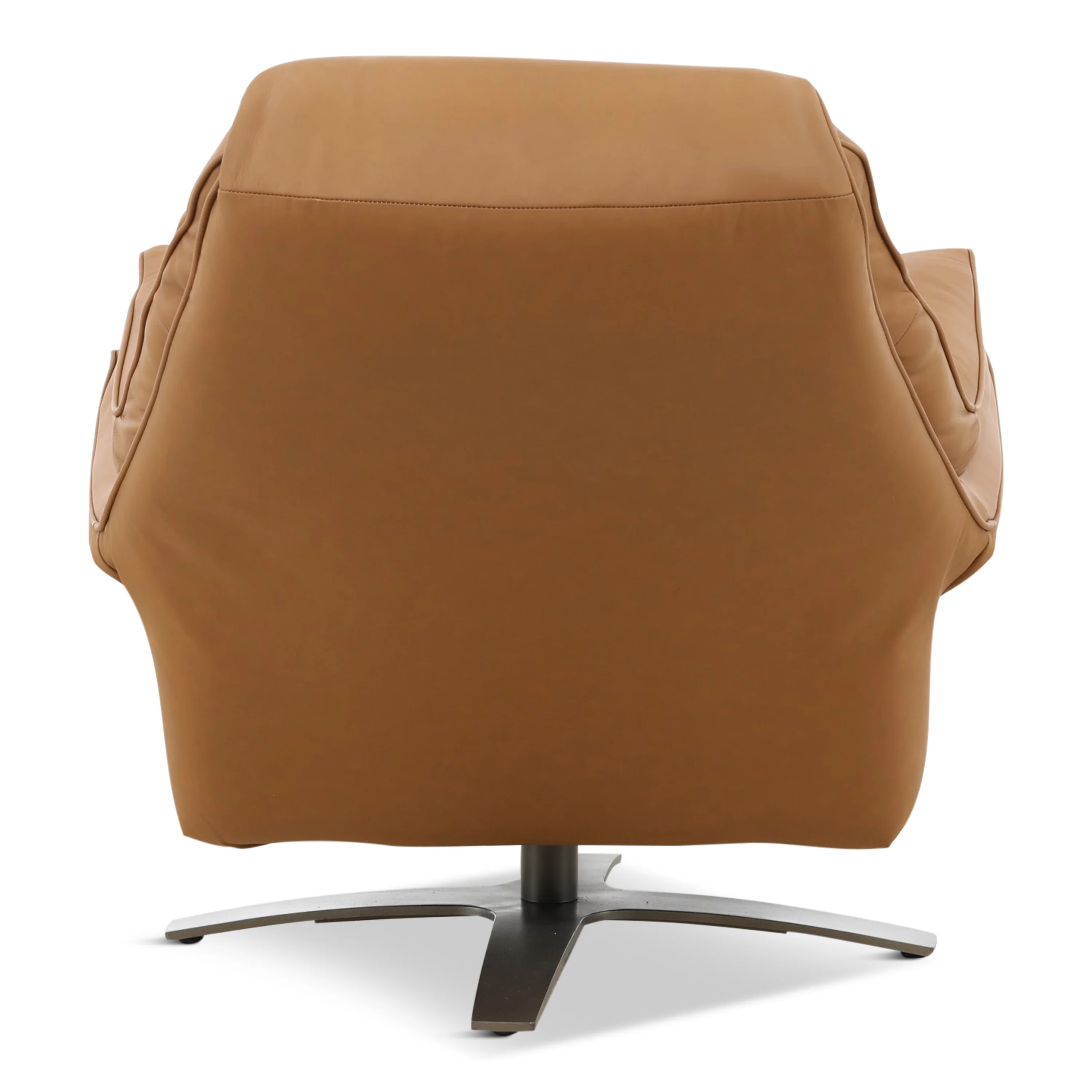 Cayman Leather Power Swivel Chair with Ottoman