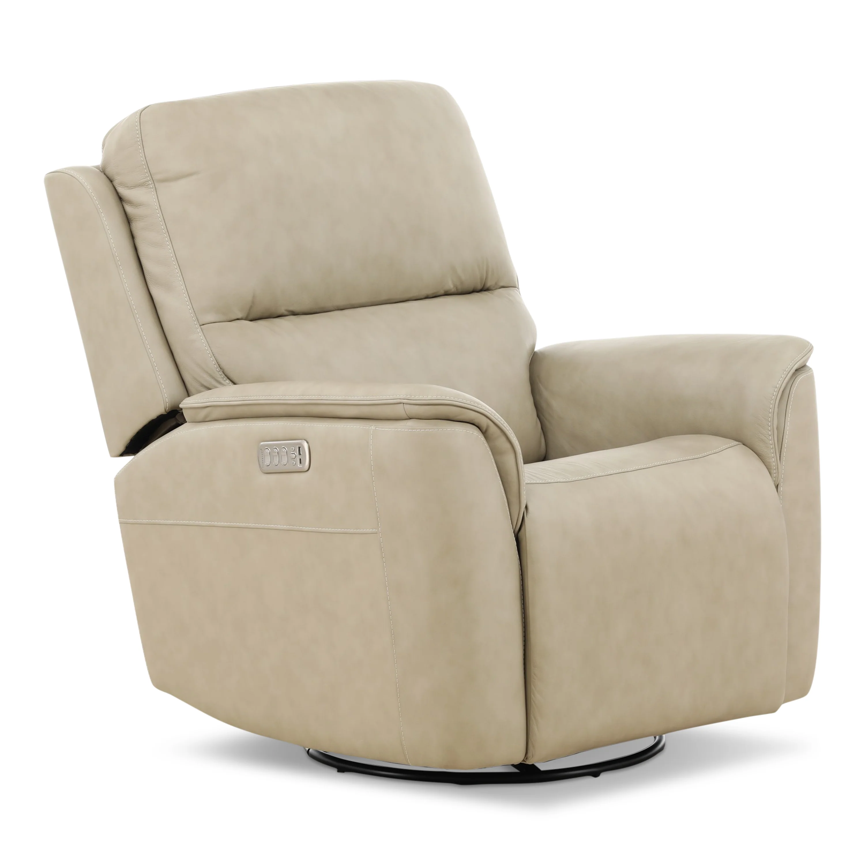 Flexsteel Karson Leather Power Swivel Glider Recliner
