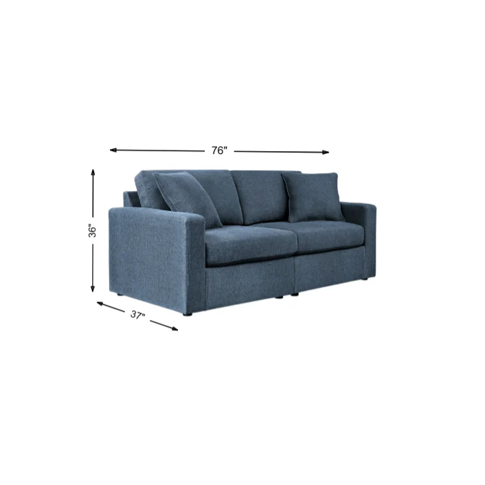 Ashley Modmax 2-Piece Modular Next-Gen Nuvella™ Performance Fabric Loveseat