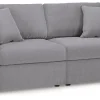 Ashley Modmax 2-Piece Modular Next-Gen Nuvella™ Performance Fabric Loveseat