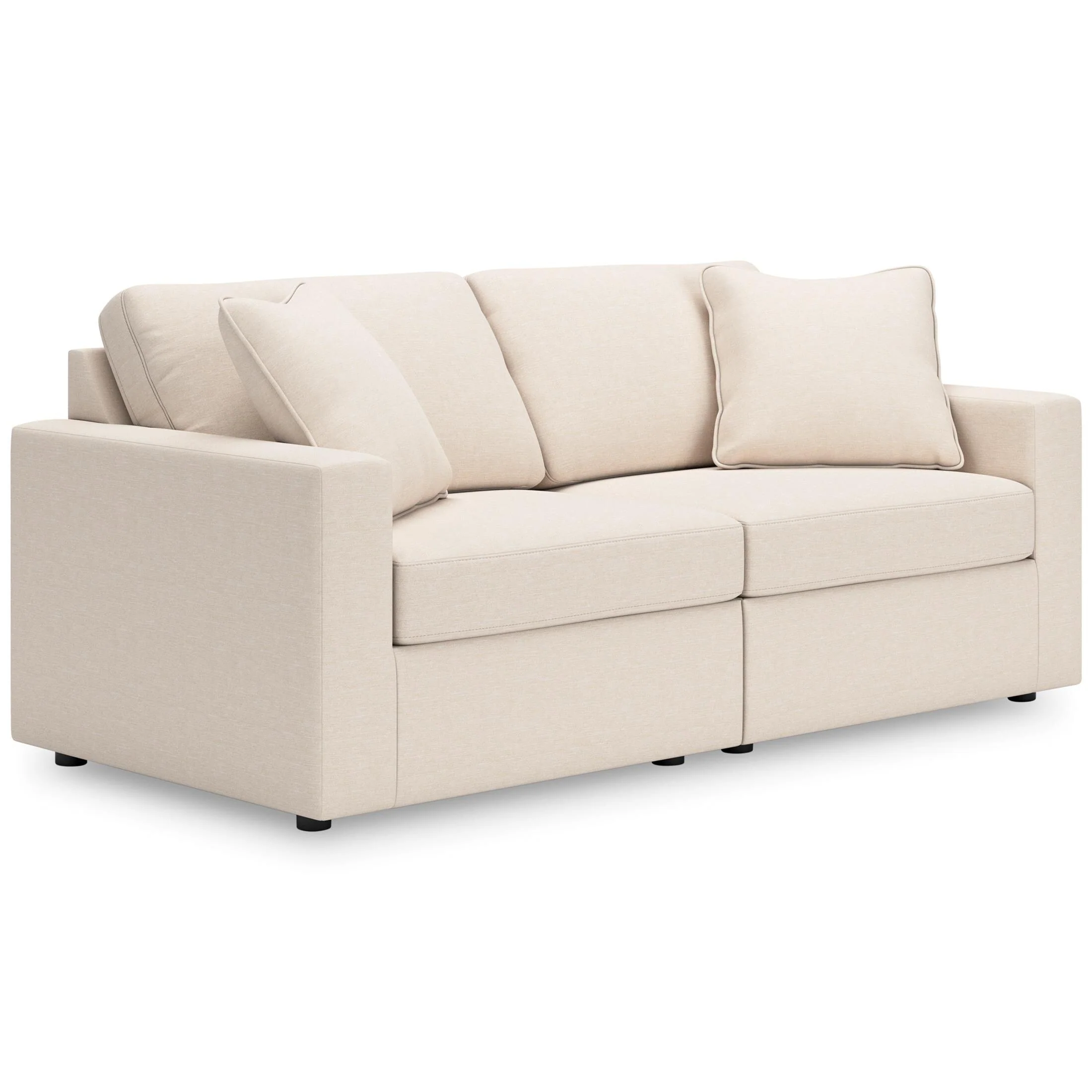 Ashley Modmax 2-Piece Modular Next-Gen Nuvella™ Performance Fabric Loveseat