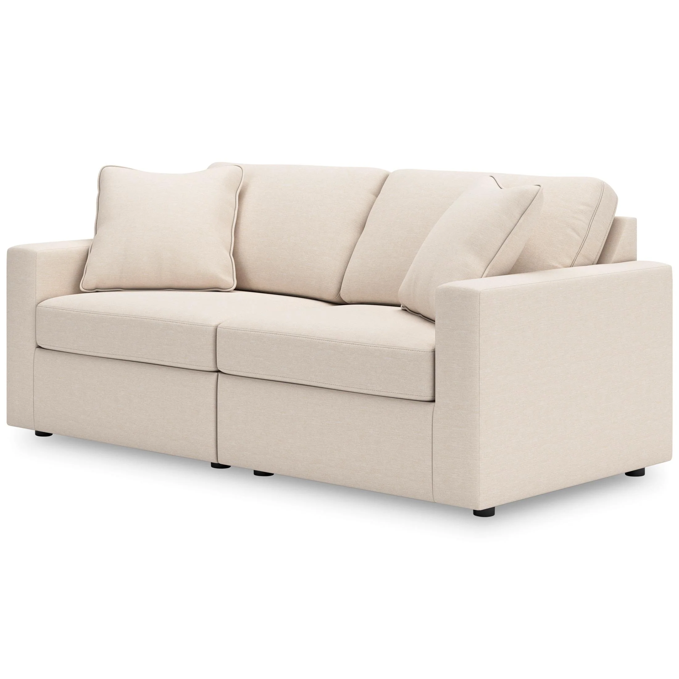 Ashley Modmax 2-Piece Modular Next-Gen Nuvella™ Performance Fabric Loveseat