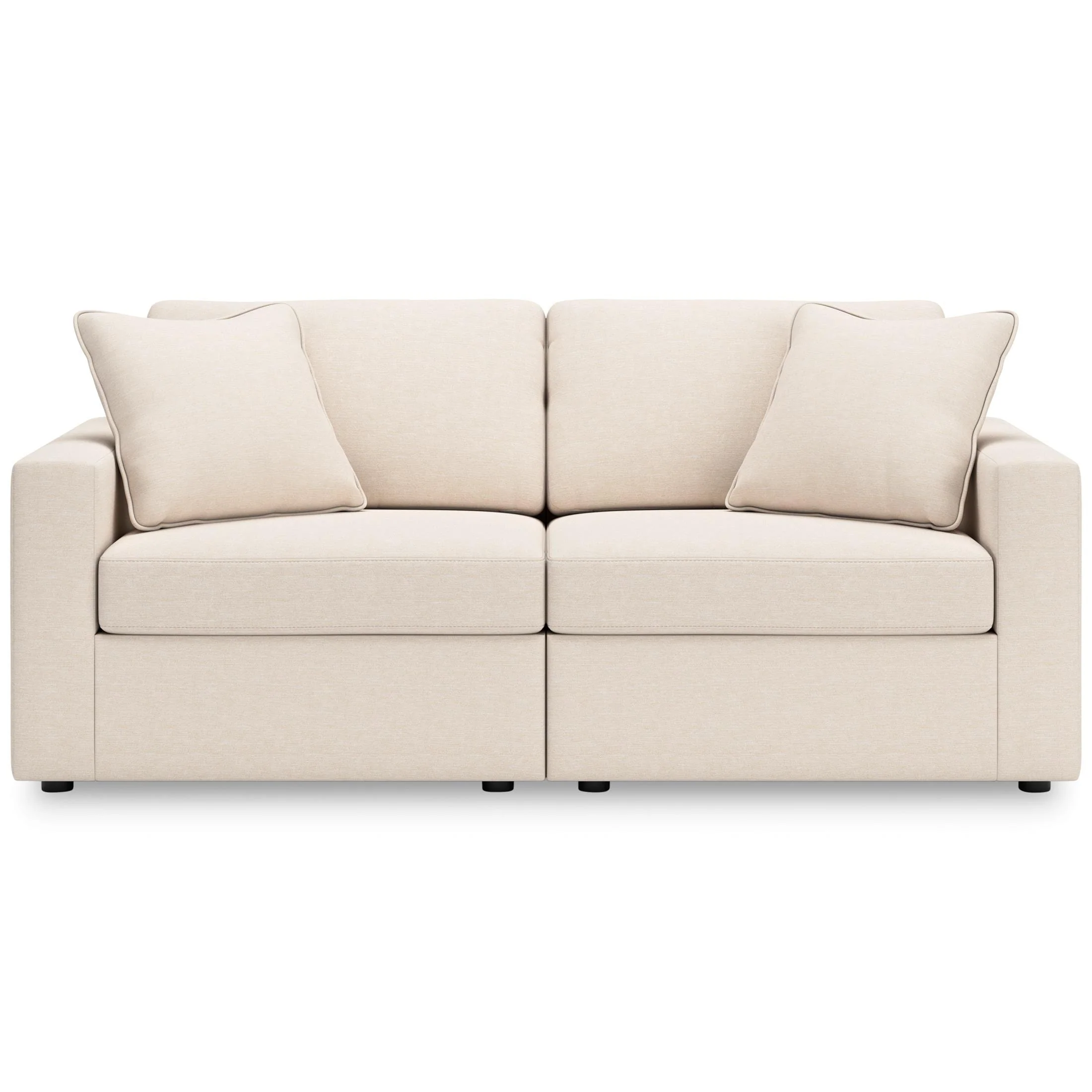Ashley Modmax 2-Piece Modular Next-Gen Nuvella™ Performance Fabric Loveseat