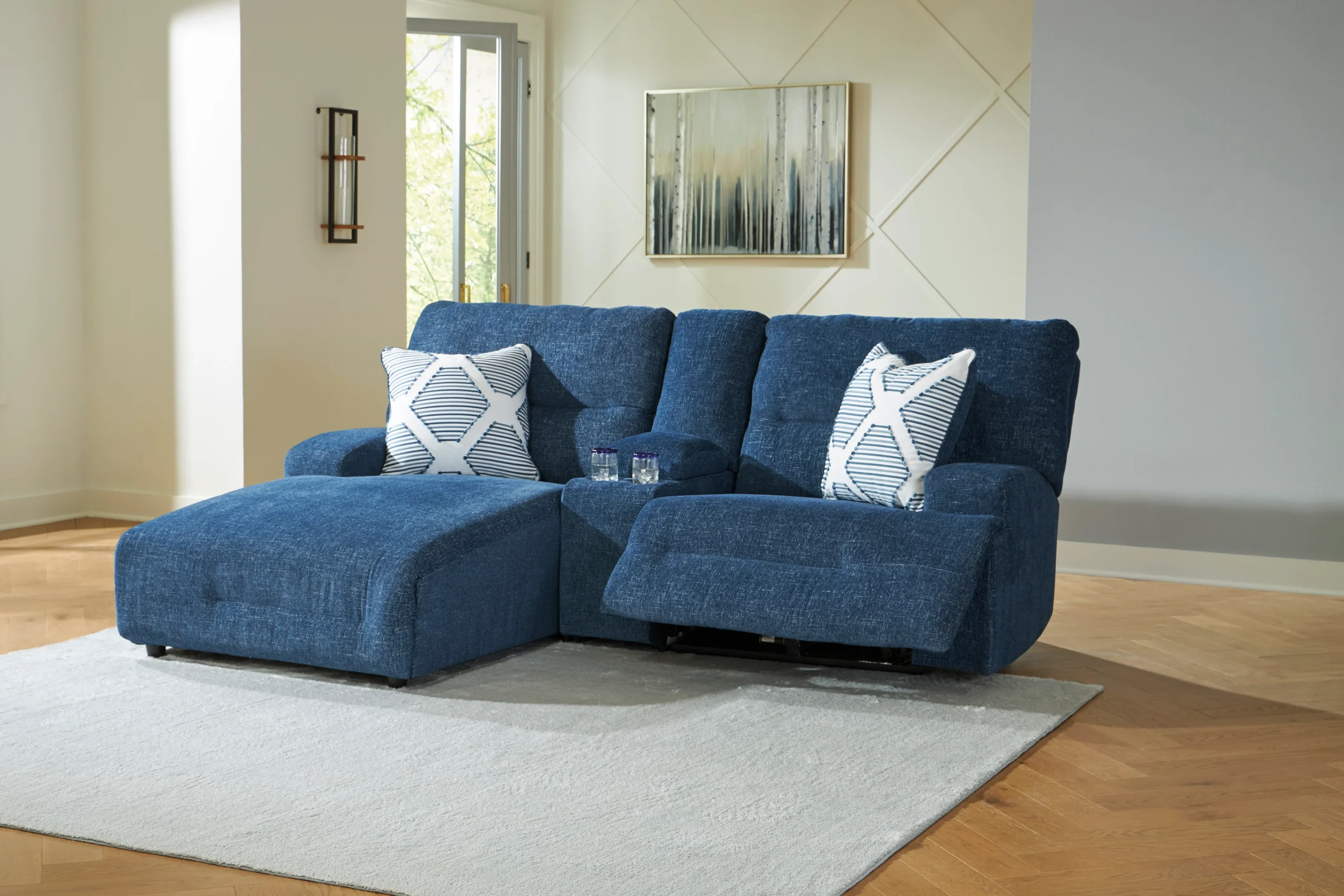 Acklen Place Left Facing 3-Piece Power Reclining Sectional Sofa with Chaise