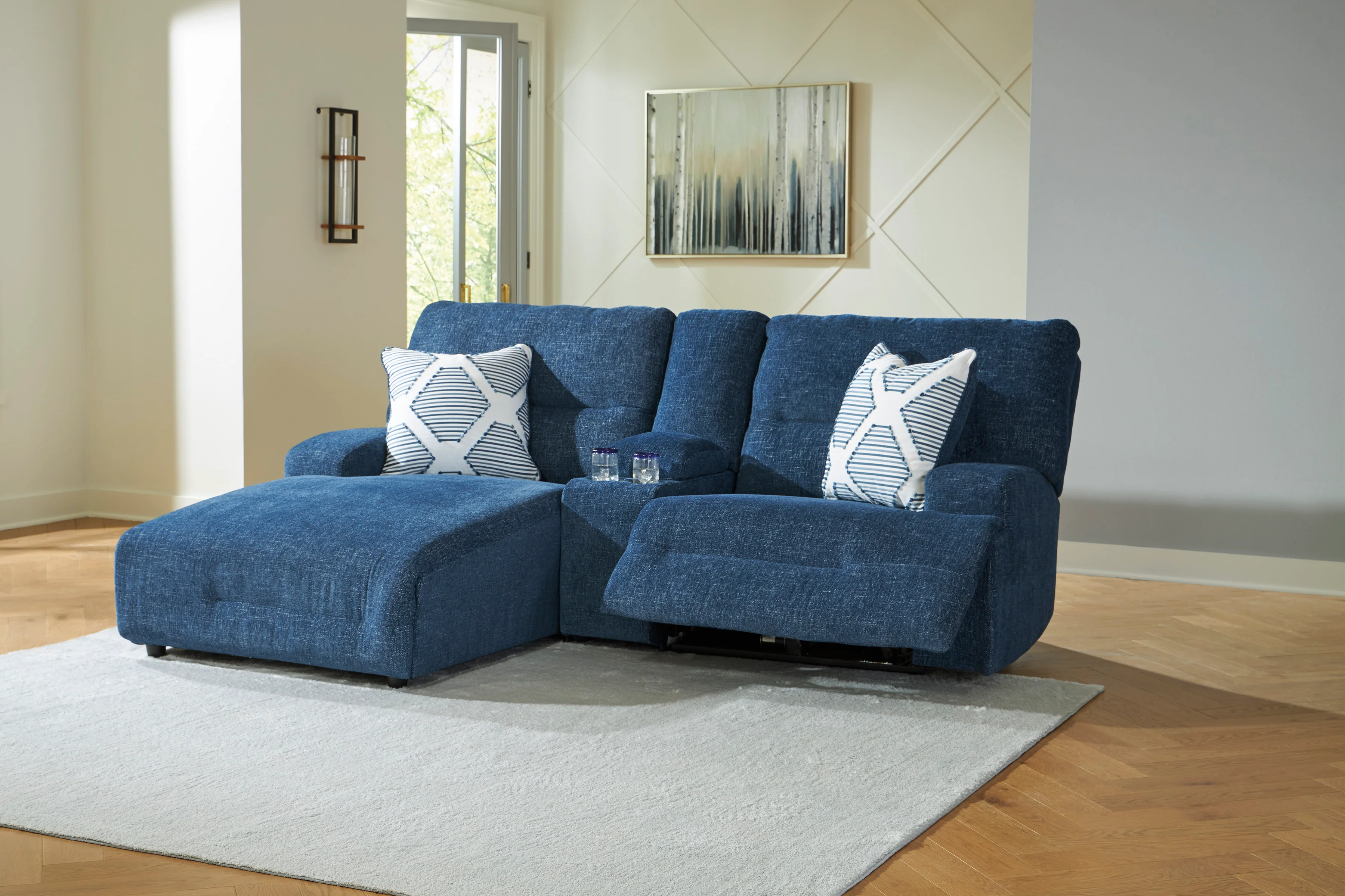 Acklen Place Left Facing 3-Piece Power Reclining Sectional Sofa with Chaise