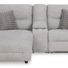 Acklen Place Left Facing 3-Piece Power Reclining Sectional Sofa with Chaise