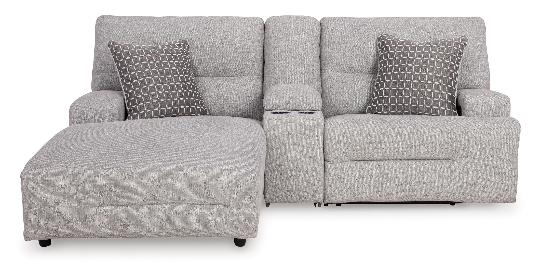 Acklen Place Left Facing 3-Piece Power Reclining Sectional Sofa with Chaise