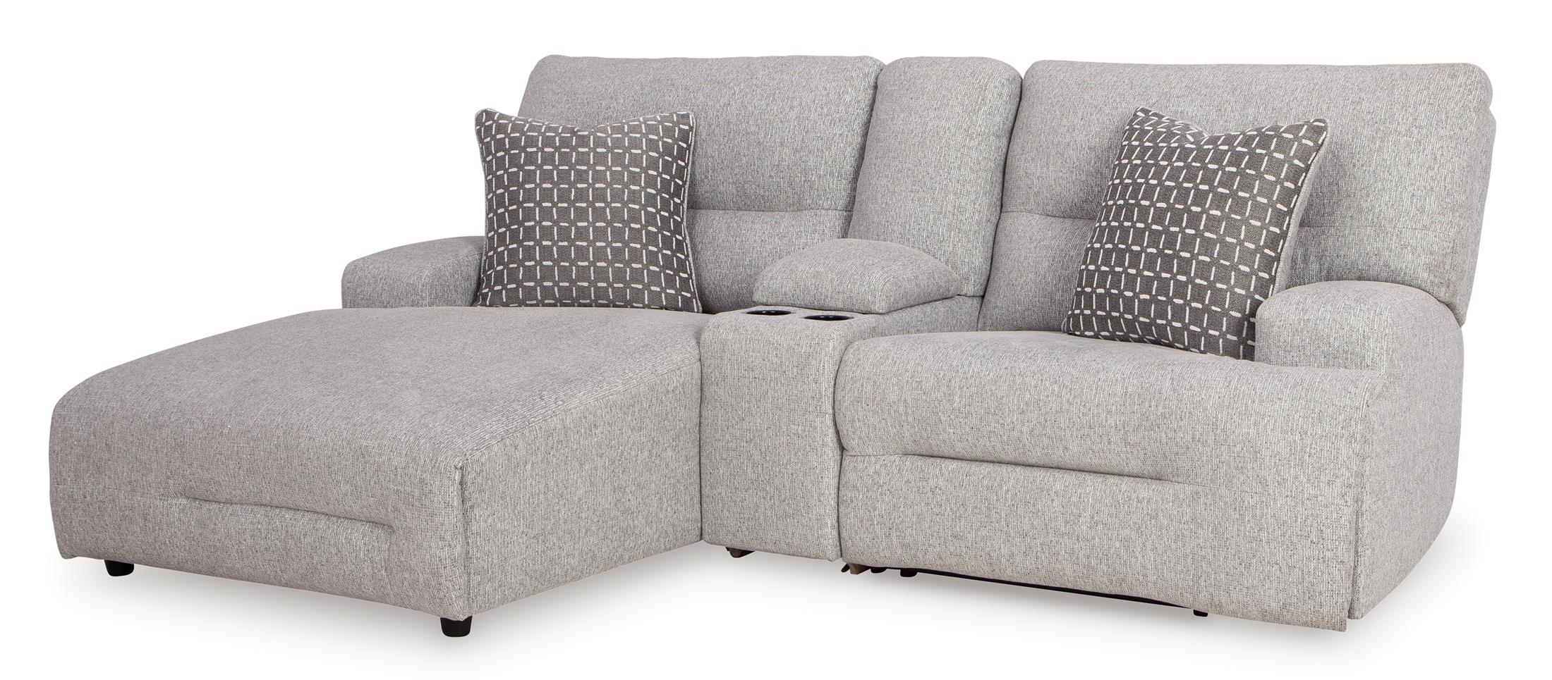 Acklen Place Left Facing 3-Piece Power Reclining Sectional Sofa with Chaise