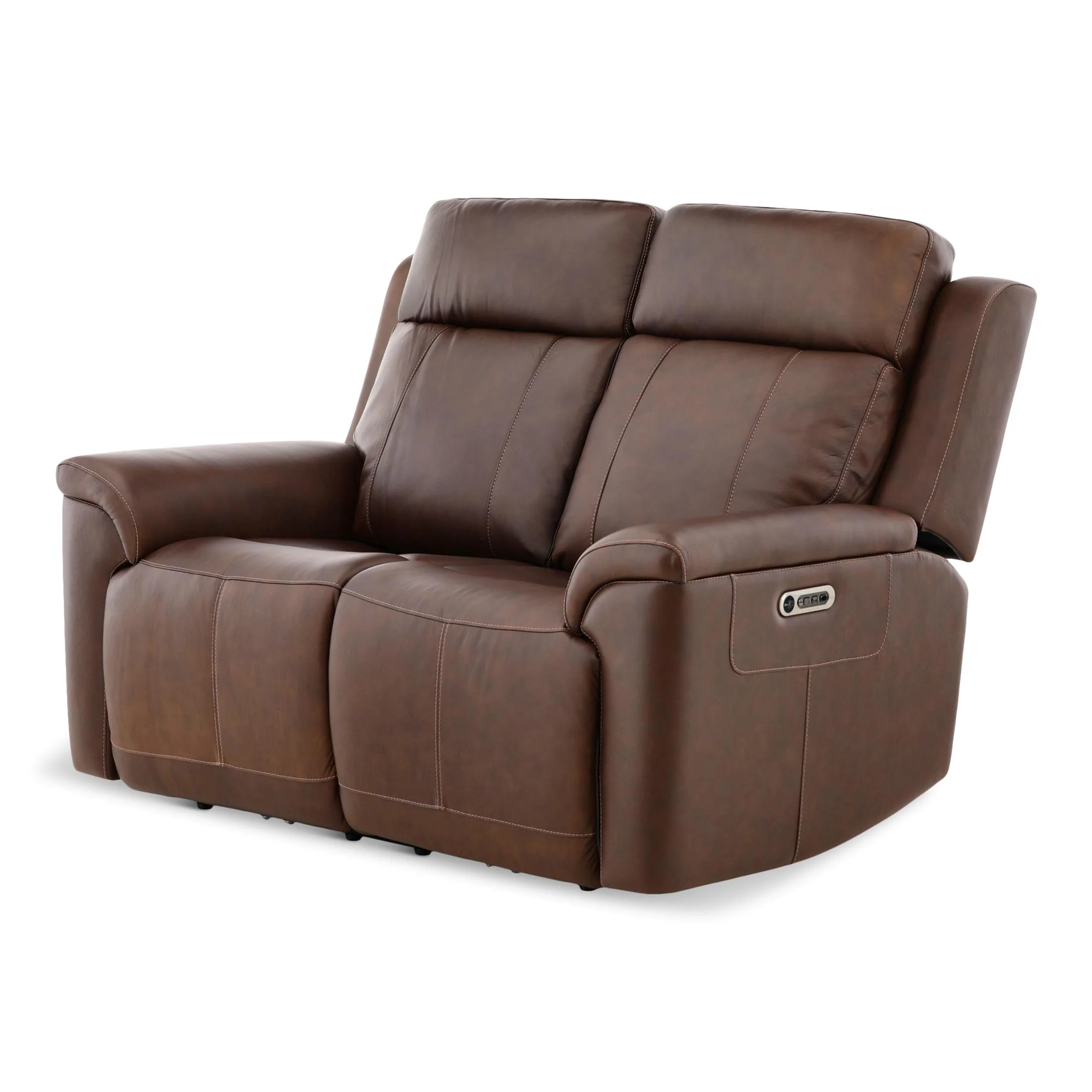 Flexsteel Adrian Leather Power Reclining Loveseat
