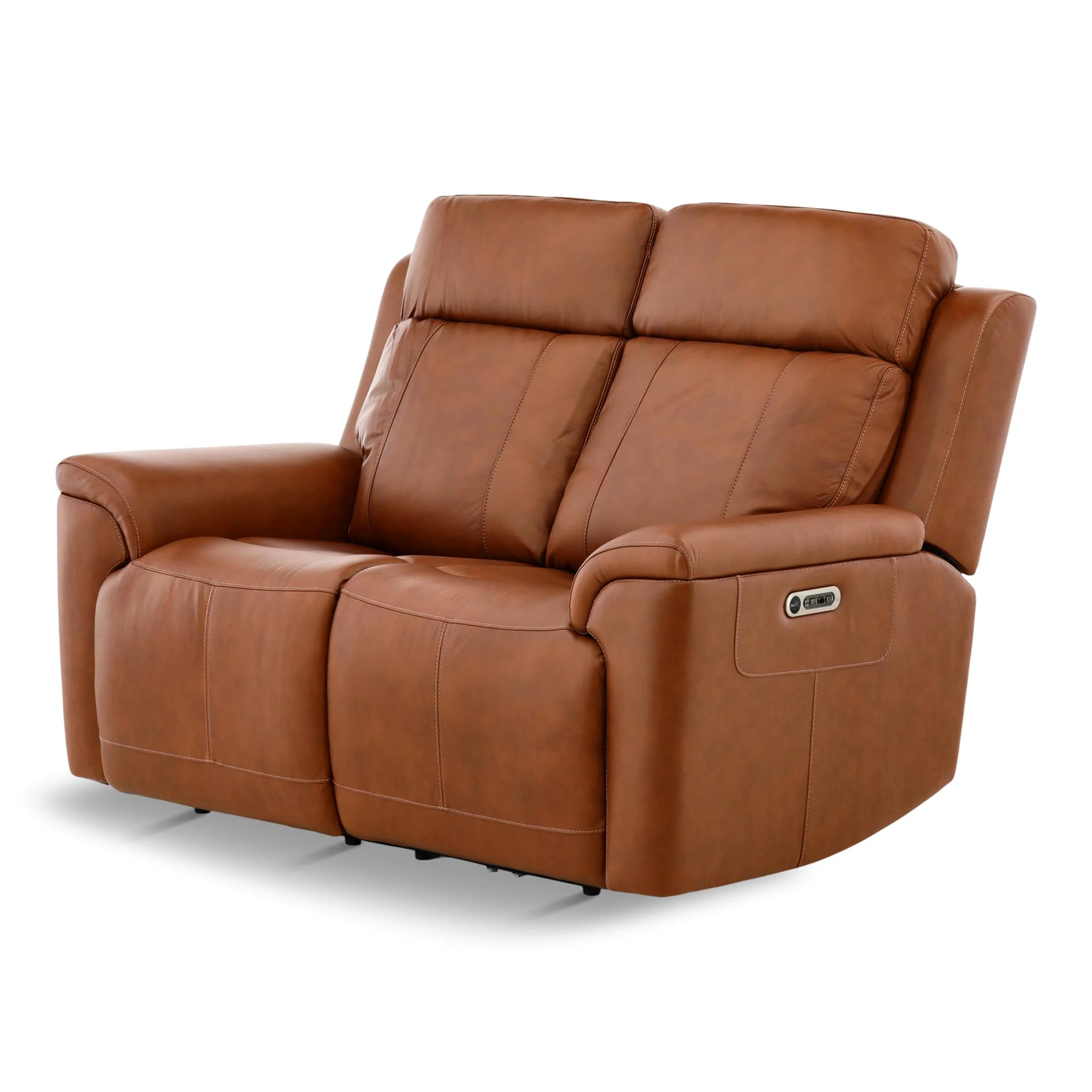 Flexsteel Adrian Leather Power Reclining Loveseat