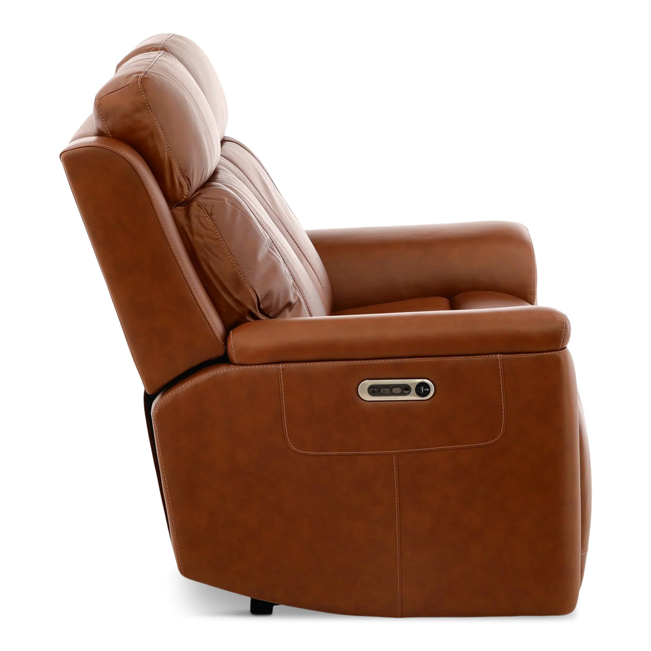 Flexsteel Adrian Leather Power Reclining Loveseat