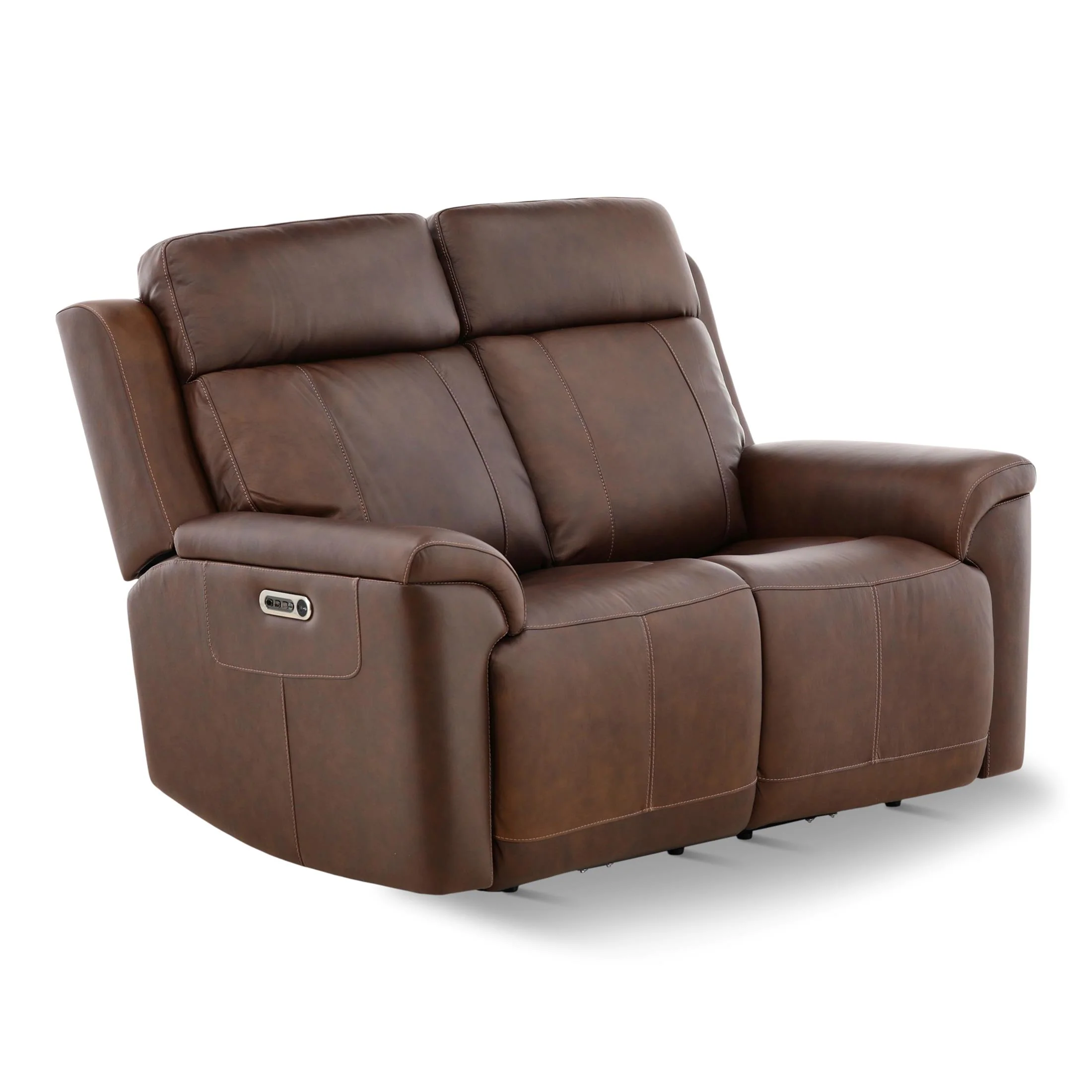Flexsteel Adrian Leather Power Reclining Loveseat
