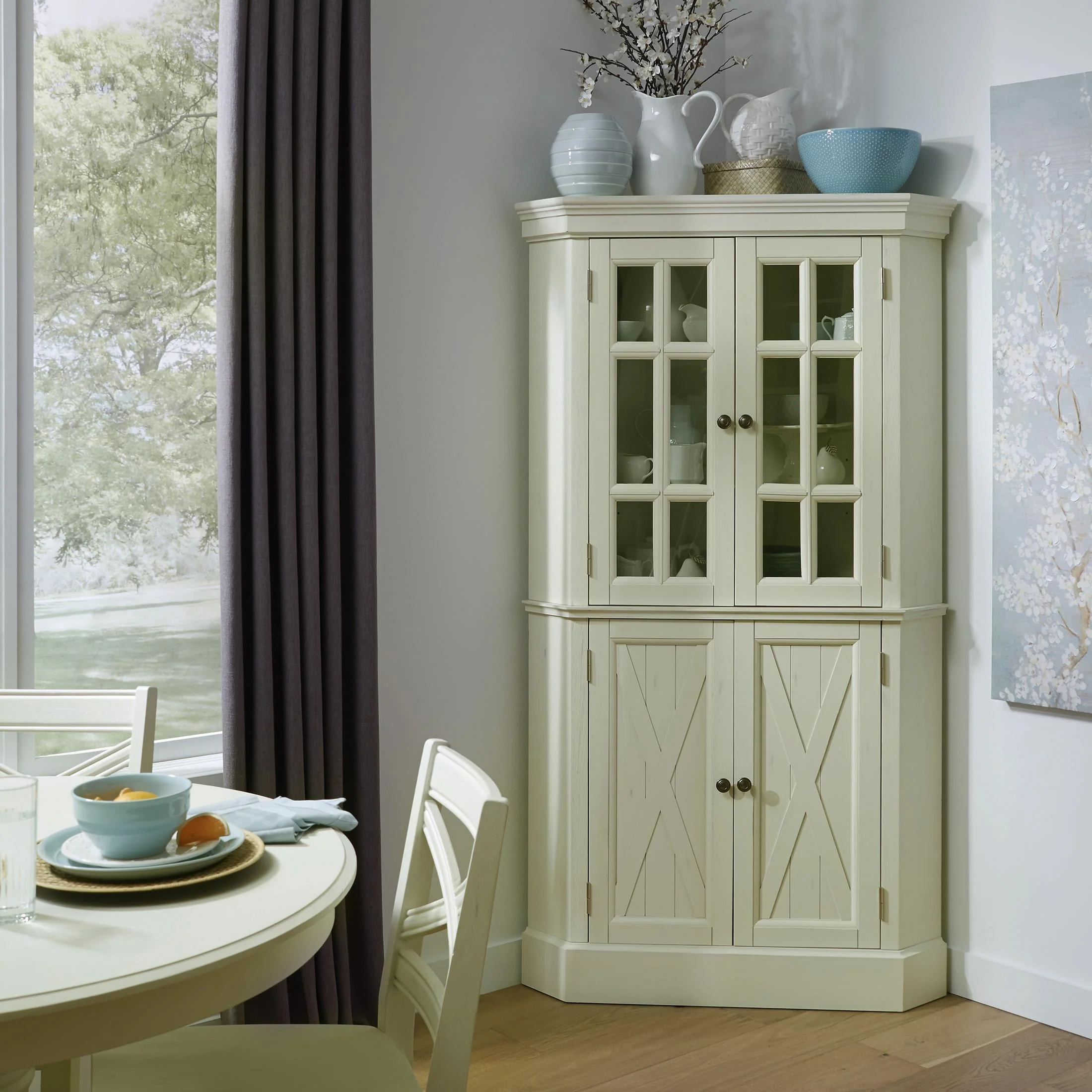 Bay Lodge Corner China Cabinet