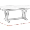 Chloe Faux Marble Dining Table