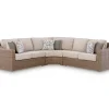 Ashley Revare Beach 3-Piece Outdoor Patio Sectional