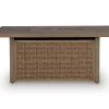 Revare Beach Rectangular Fire Pit Table