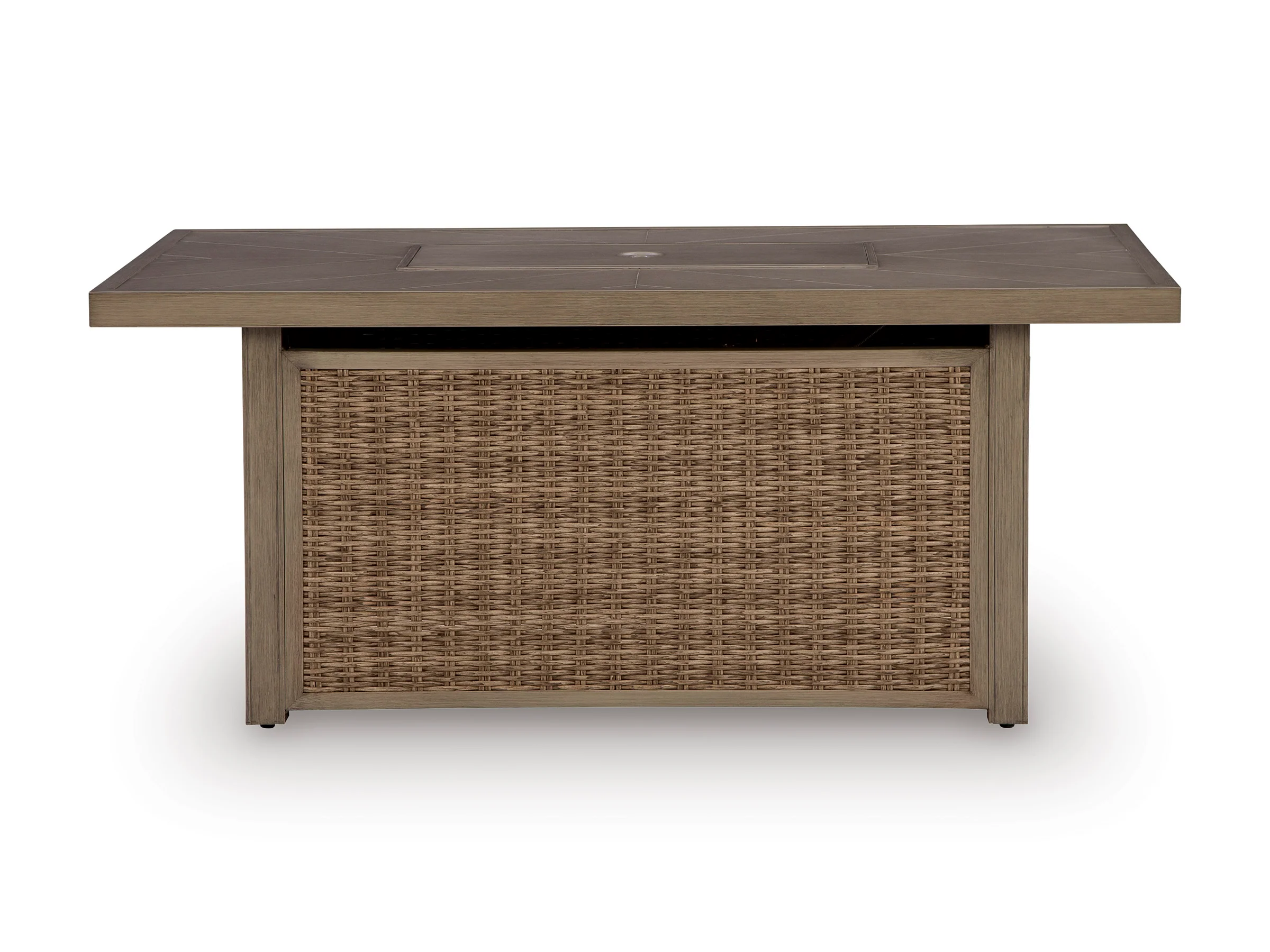 Revare Beach Rectangular Fire Pit Table