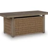 Revare Beach Rectangular Fire Pit Table