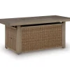 Revare Beach Rectangular Fire Pit Table