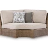 Ashley Revare Beach Outdoor Patio Curved Corner Chair w/Cushion