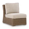 Ashley Revare Beach Outdoor Patio Armless Chair w/Cushion