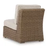 Ashley Revare Beach Outdoor Patio Armless Chair w/Cushion