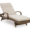 Revare Beach Chaise Lounge with Cushion