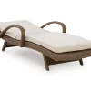 Revare Beach Chaise Lounge with Cushion