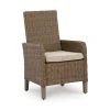 Ashley Revare Beach Outdoor Patio Arm Chair With Cushion (Set of 2)
