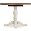 Mellintine Round Drop Leaf Dining Table