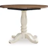 Mellintine Round Drop Leaf Dining Table