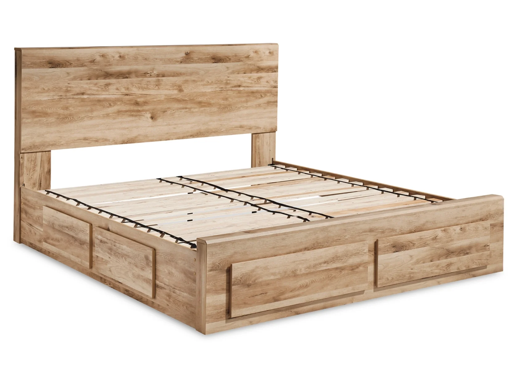 Queen panel storage bed with 1