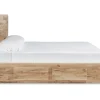 Queen panel storage bed with 1