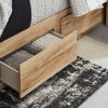 Queen panel storage bed with 1